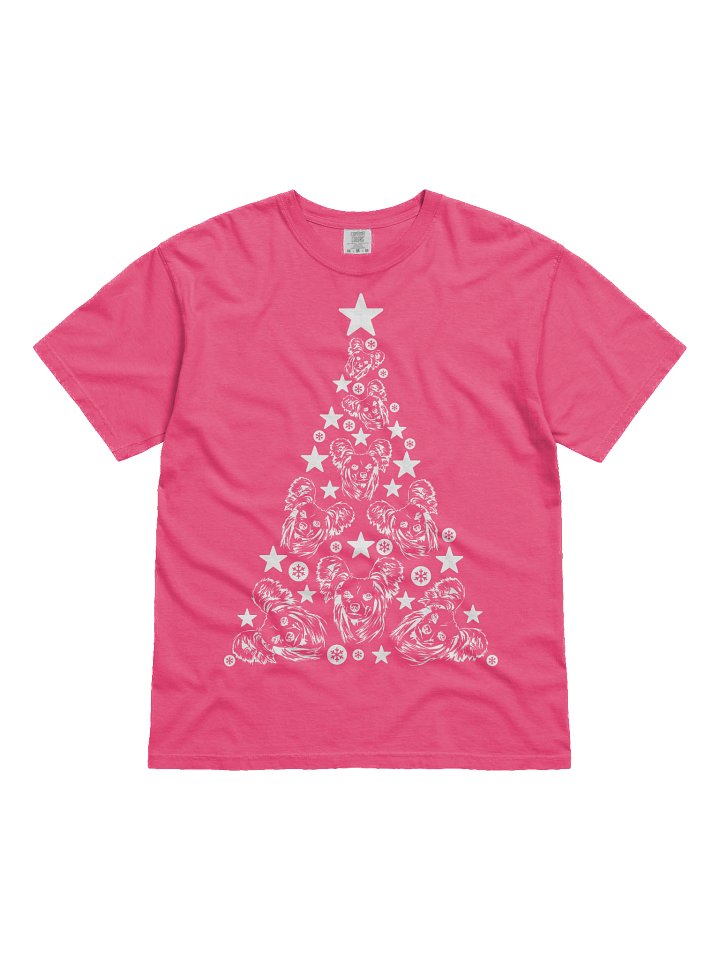 Chinese Crested Dog Christmas Tree T-Shirt product image (2)