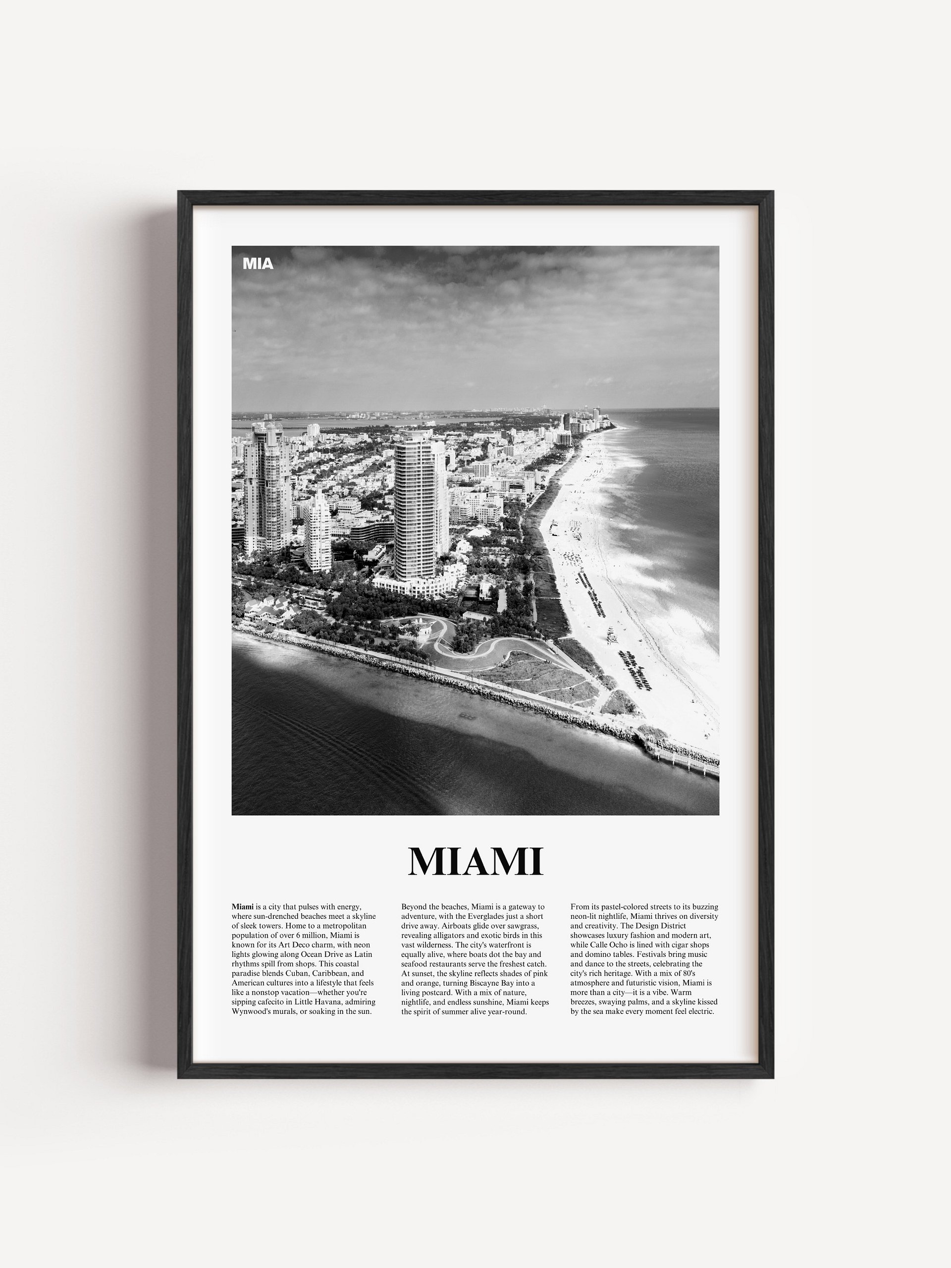 Miami 01 Newspaper Poster product image (1)