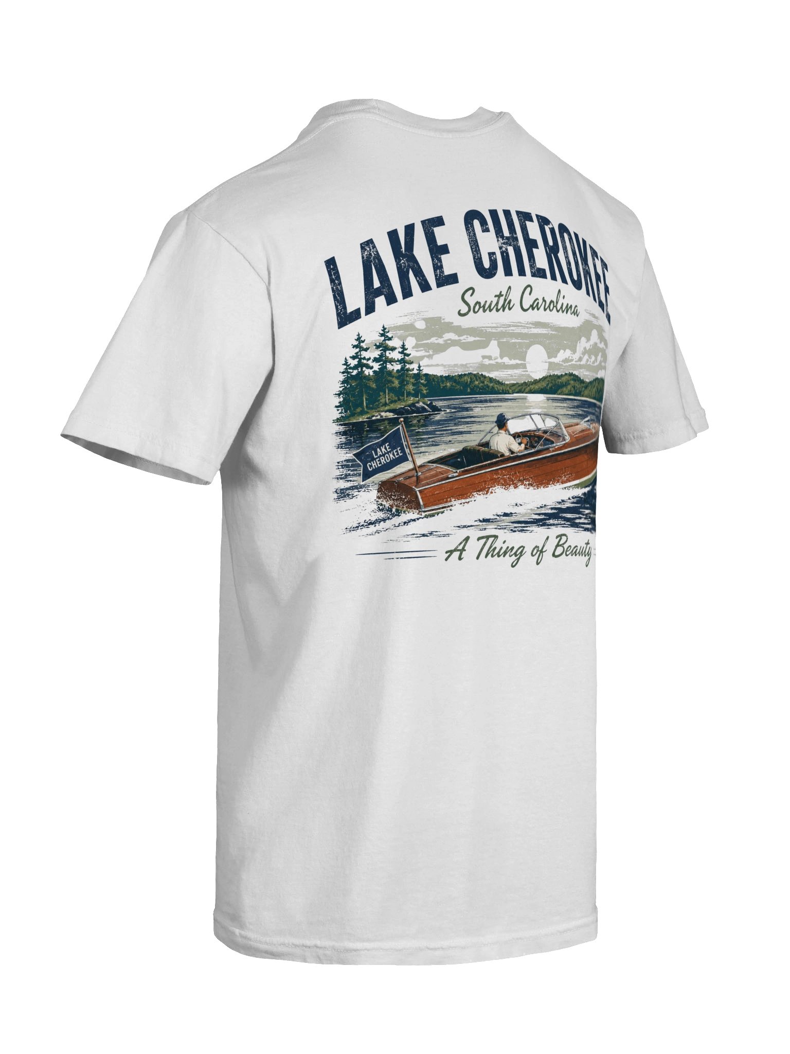 Lake Cherokee Vintage Boat Tee product image (8)