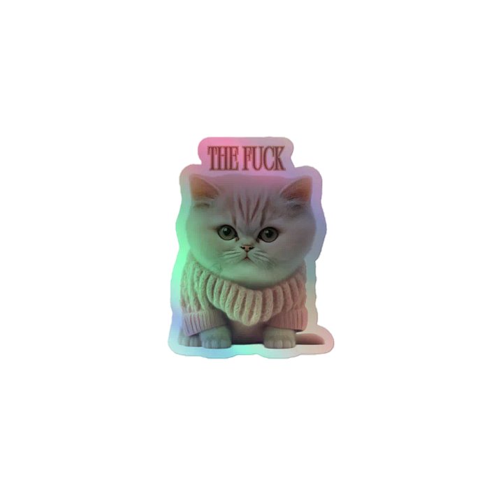 Spicy Kitten NSFW Holo Sticker product image (1)