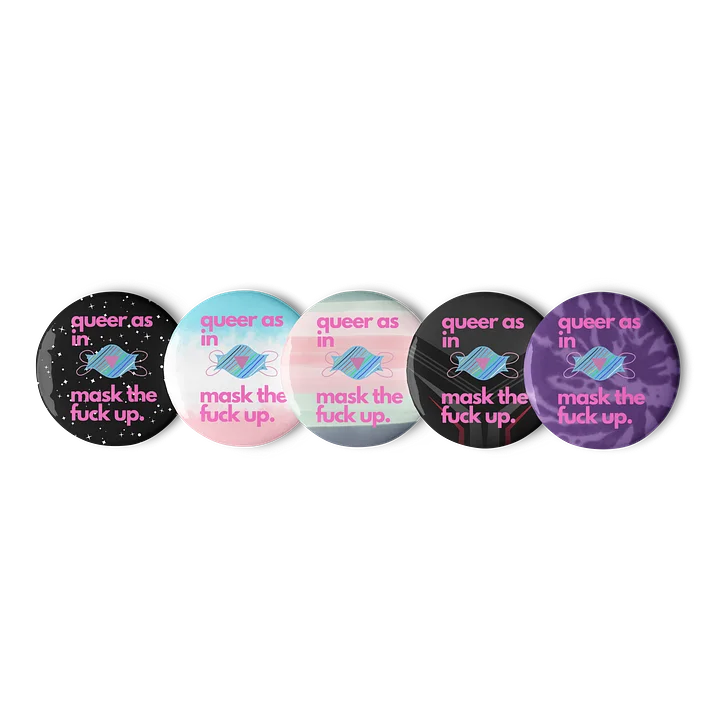 Queer As In Mask TF Up buttons product image (1)
