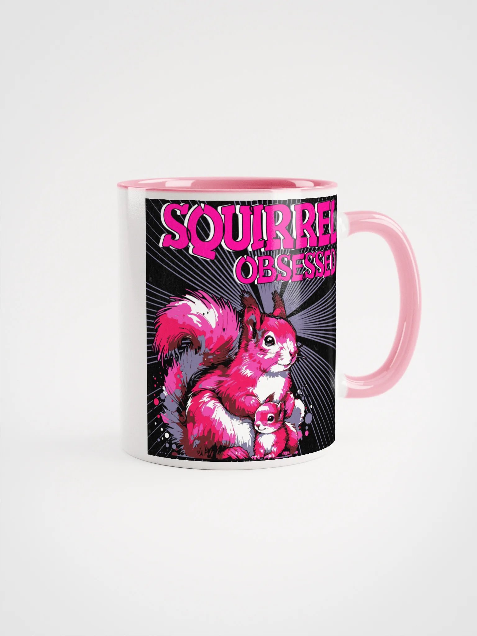 Playful Squirrel Obsessed Ceramic Mug product image (1)