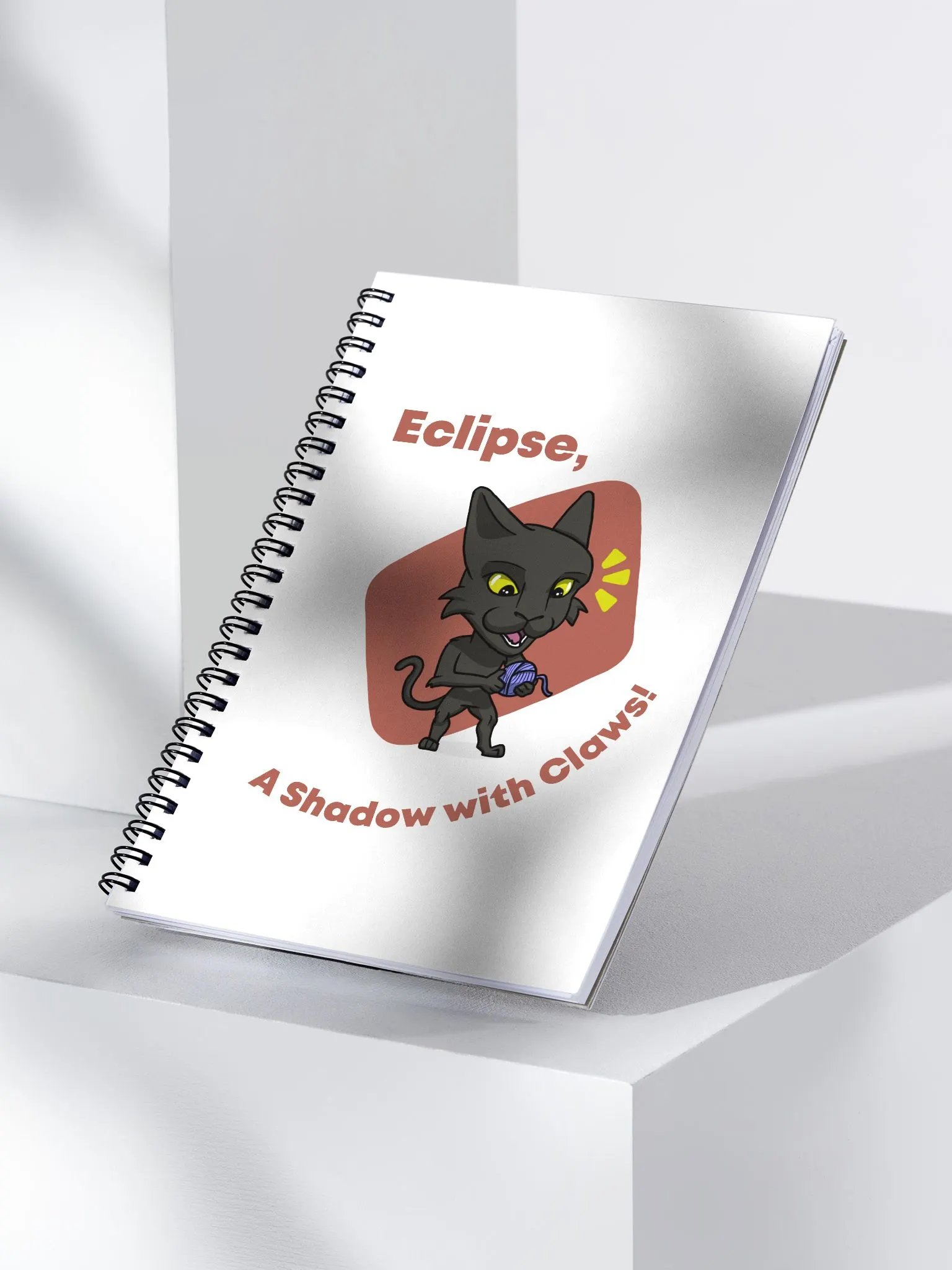 Eclipse Cat Spiral Notebook product image (2)