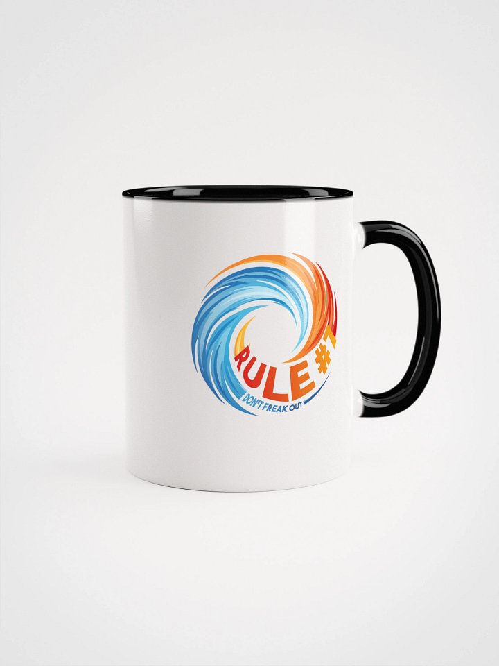 Rule #7 Ceramic Mug Orange and Blue product image (9)