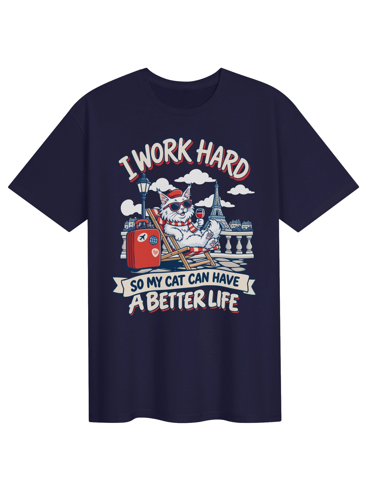 I Work Hard So My Cat Can Have a Better Life Maine Coon Cat Shirt product image (32)