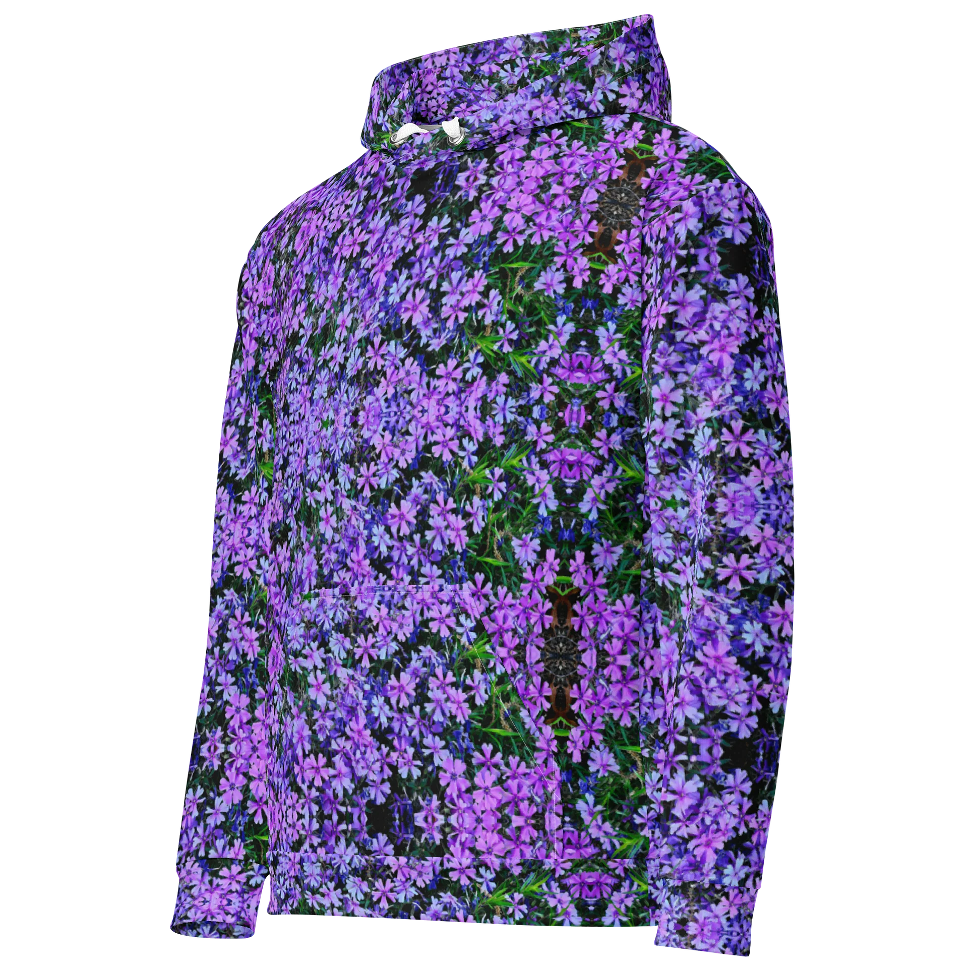 Purple Phlox Unisex Cotton Hoodie product image (3)