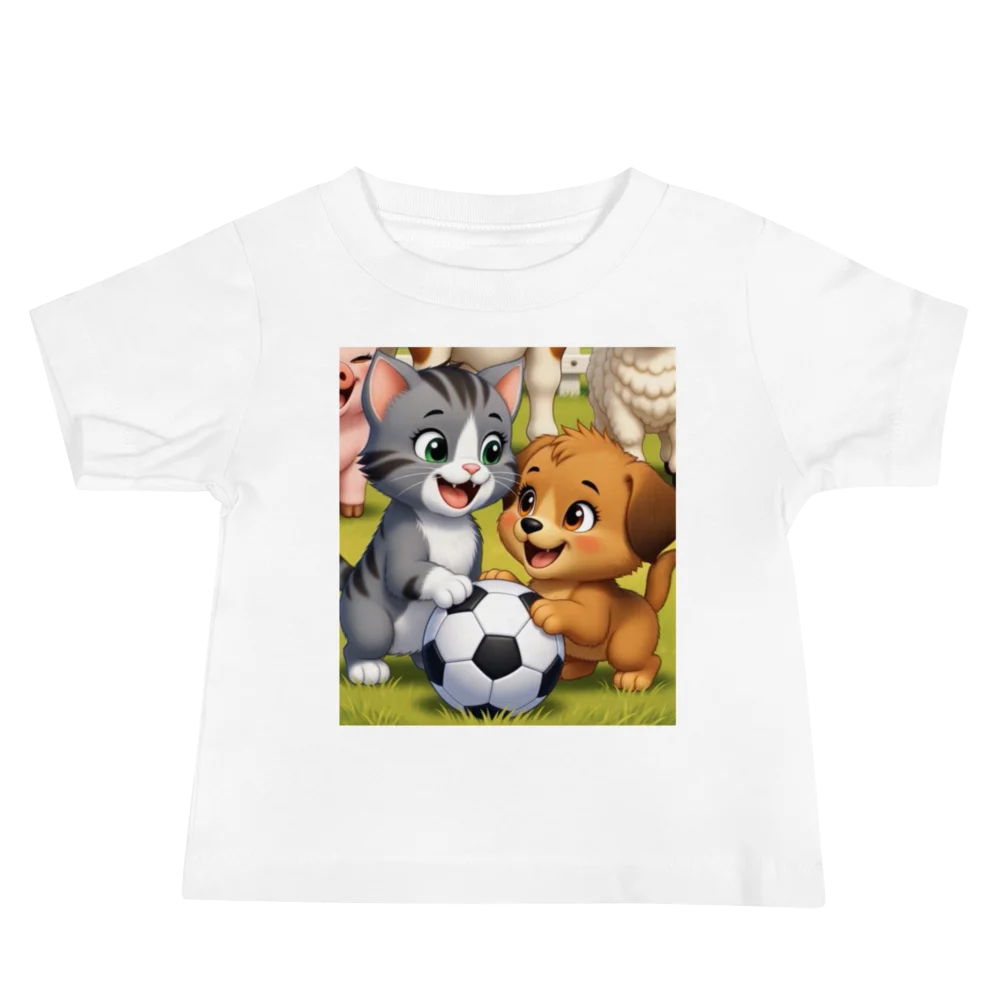 Cute Kitten & Puppy Soccer Tee product image (2)