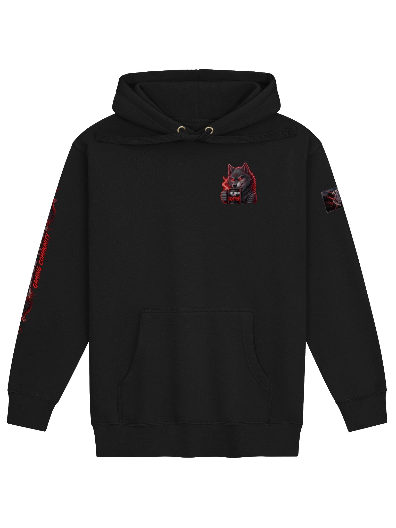 Fueled by Coffee Wolf Hoodie product image (11)