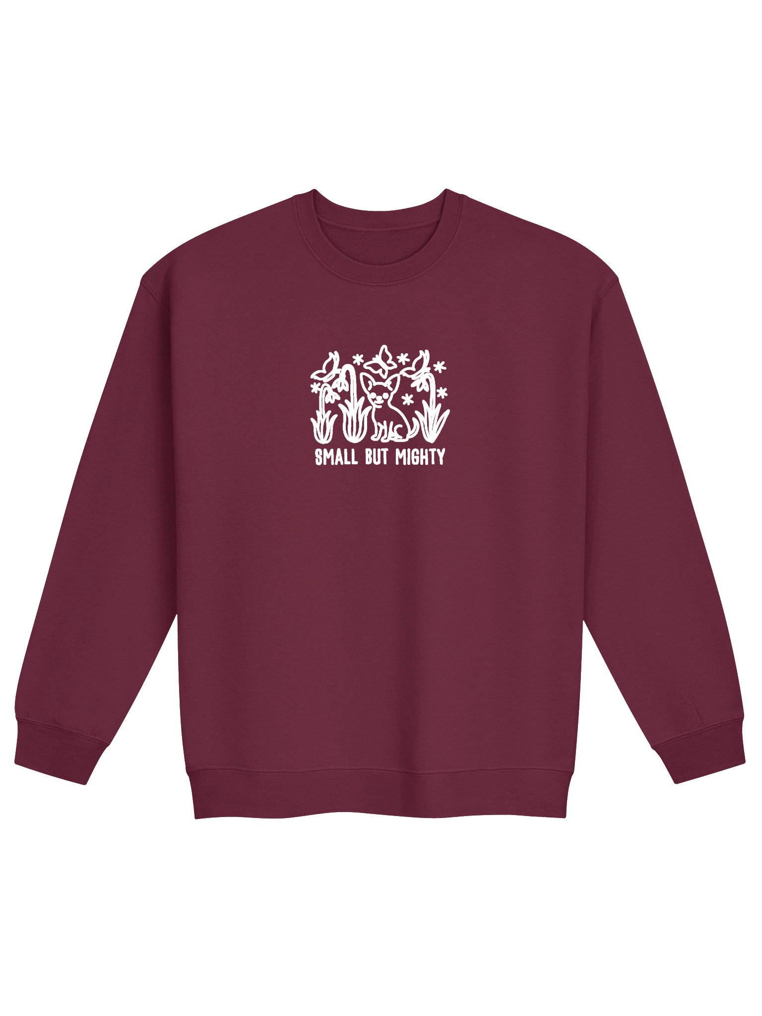 Small but Mighty Line Art Sweatshirt (Embroidered) of a Chihuahua product image (4)