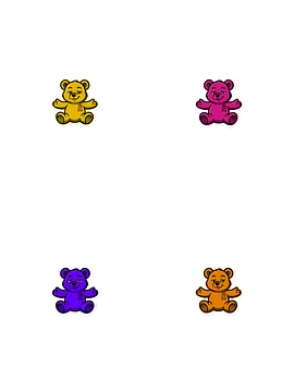 Warm Sepctrum Bear of Sharing Magnet Bundle