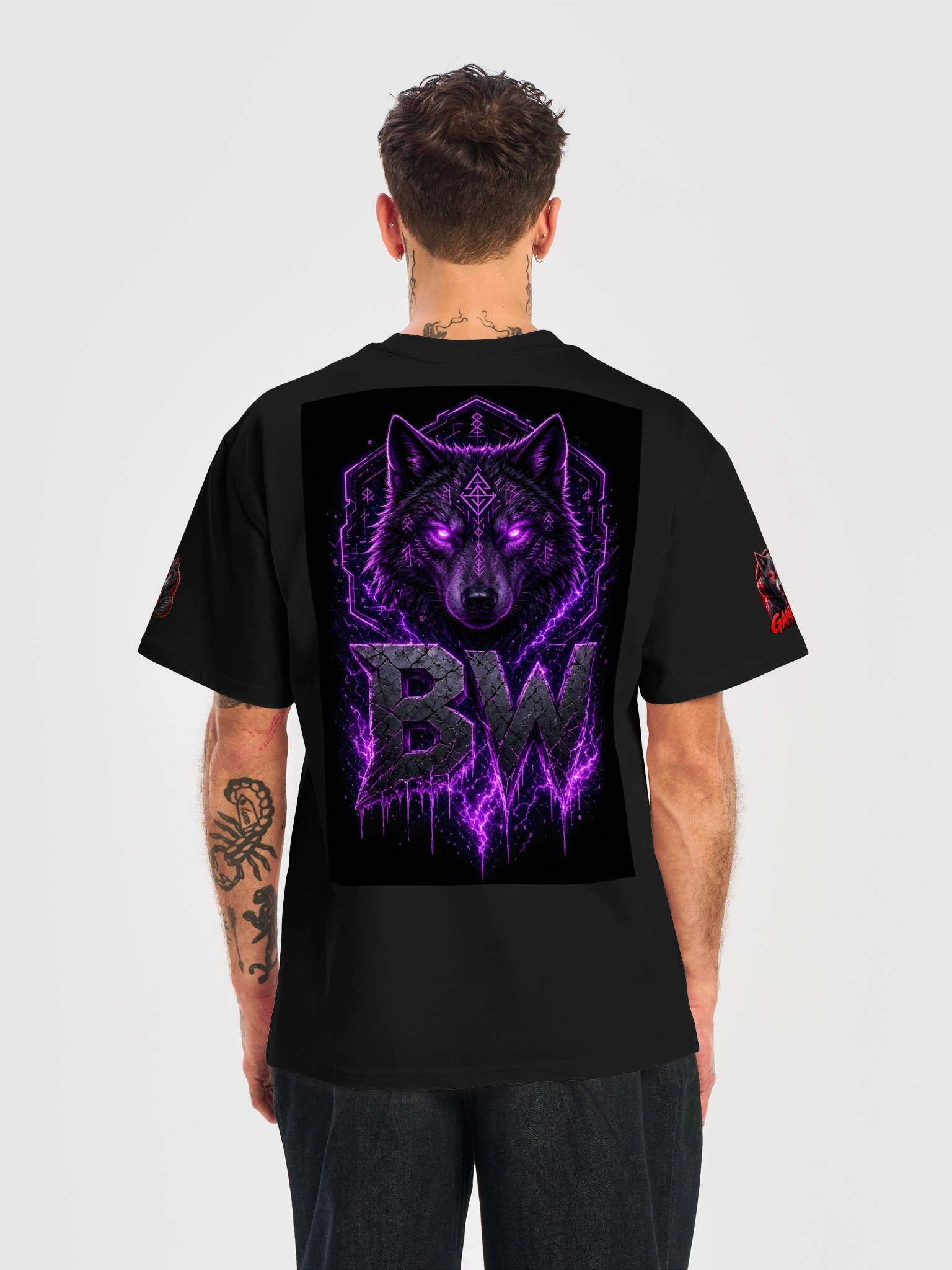 Red Eclipse Wolf Tee product image (22)