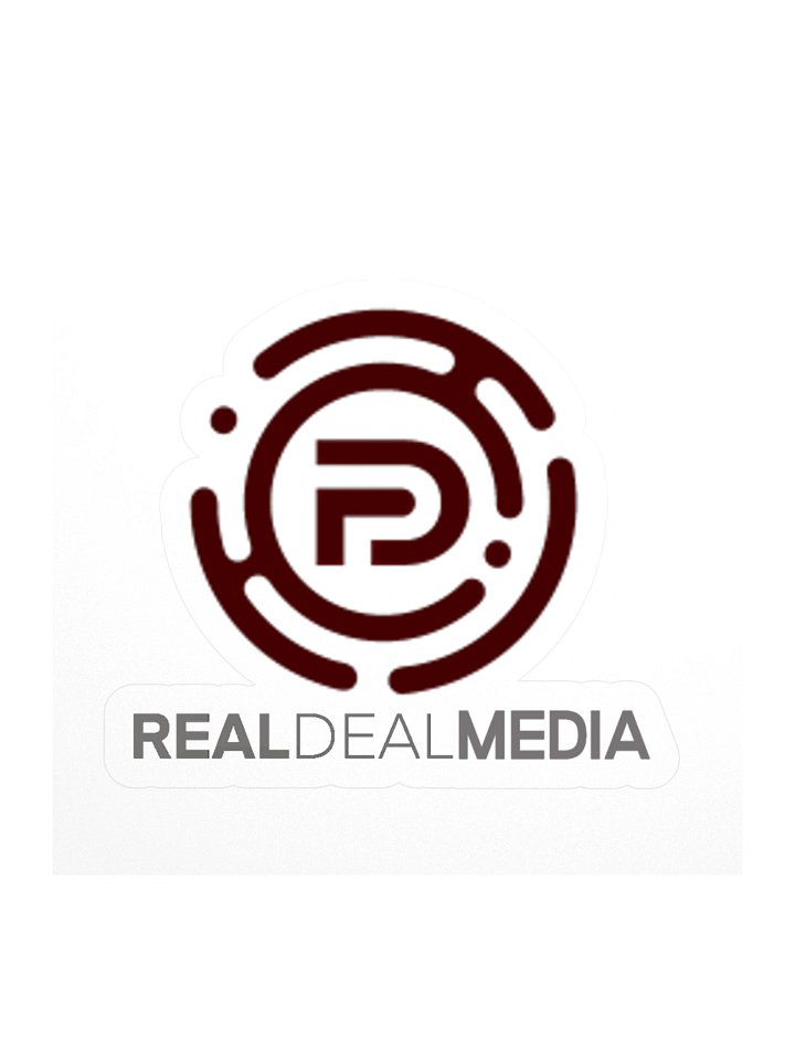Real Deal Media Logo Kiss Cut Sticker product image (3)