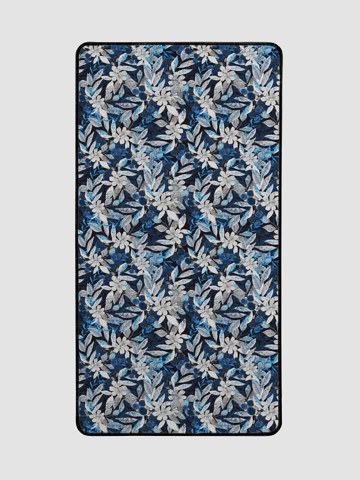 Blue White Garden Desk Mat product image (2)