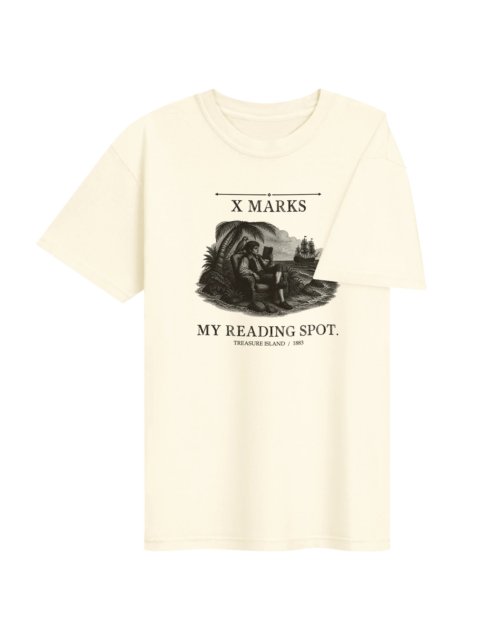 X Marks Reading Spot -- Treasure Island Tee (Light) product image (13)