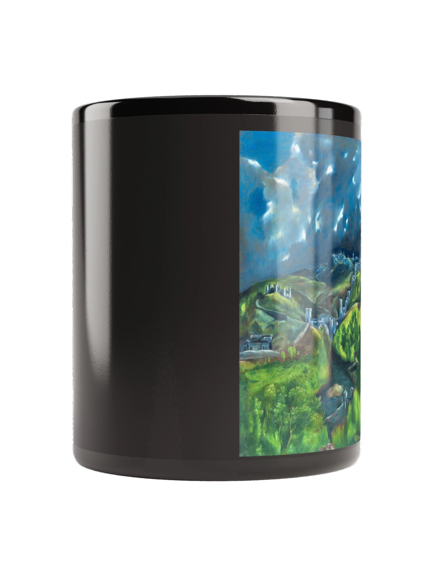 View of Toledo — Black Mug product image (2)