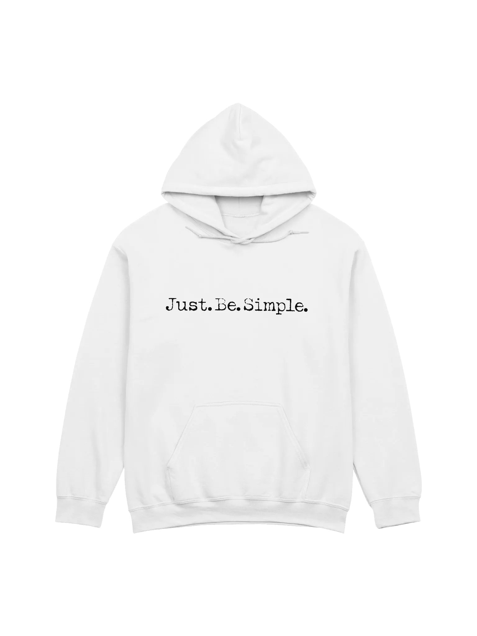 Just Be Simple White Hoodie product image (1)