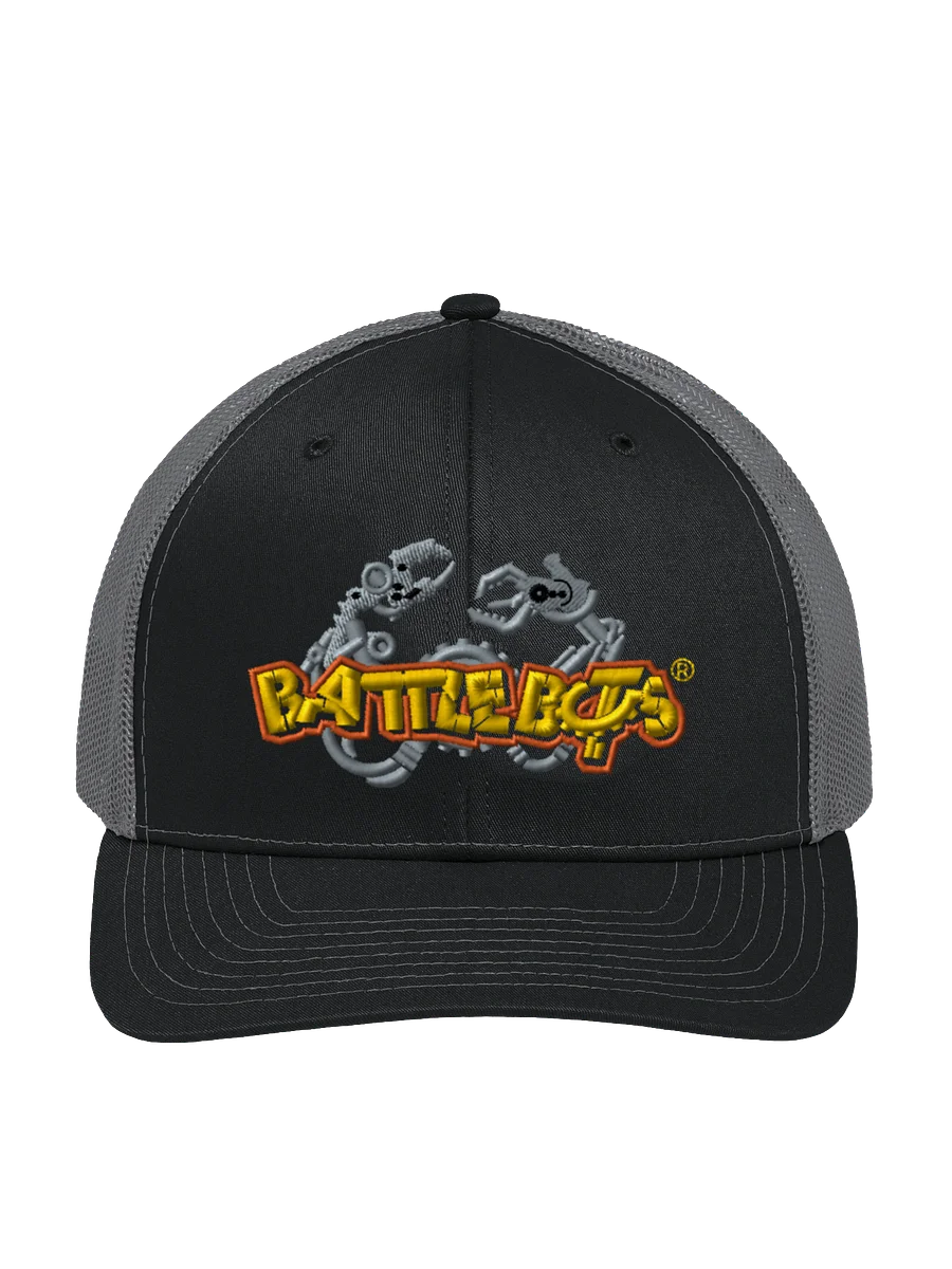 Battlebots Retro Logo Trucker Hat - Black/Gray - BattleBots Elite Gear! product image (1)