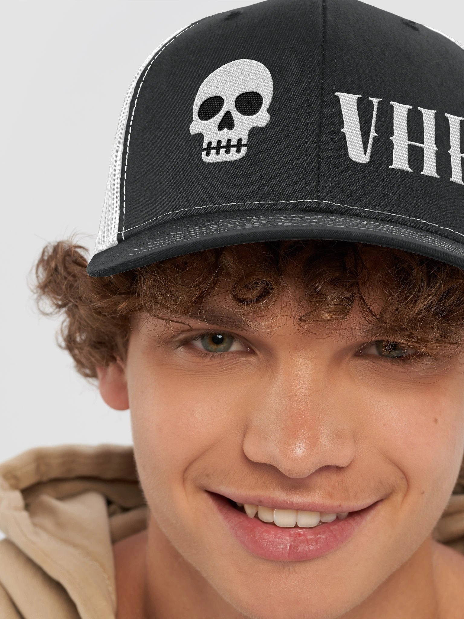 Vintage Harleys Revived Trucker Hat – Skull Logo product image (4)
