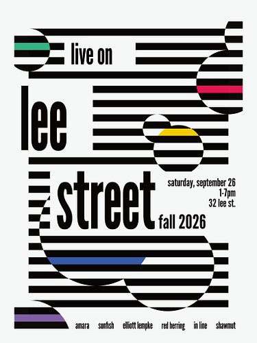 Super excited to announce the second Live on Lee Street! We’ve got food, good vibes, and an amazing roster of performers! Eit...