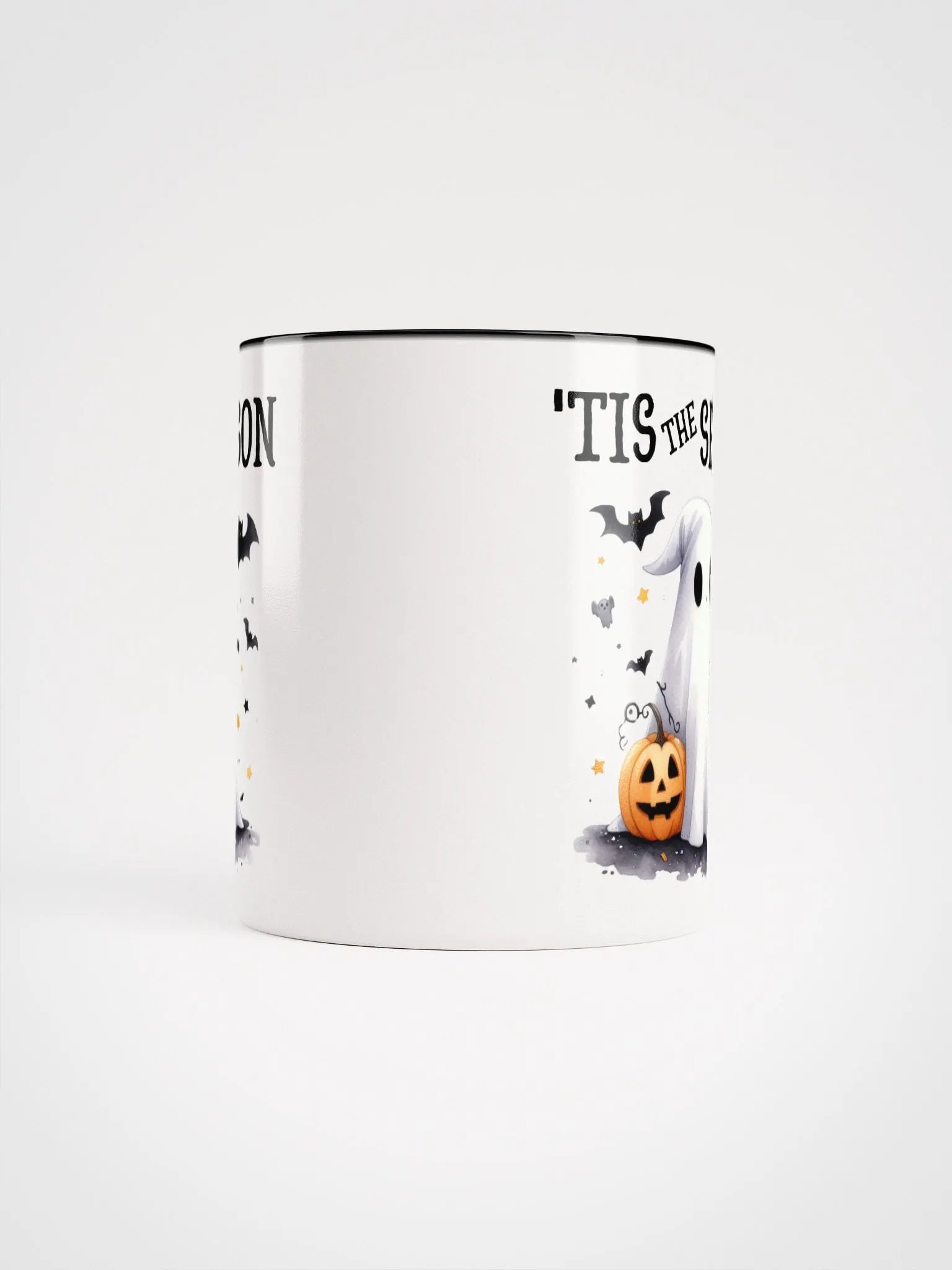 Cute Ghost & Black Cat Halloween Ceramic Mug product image (6)