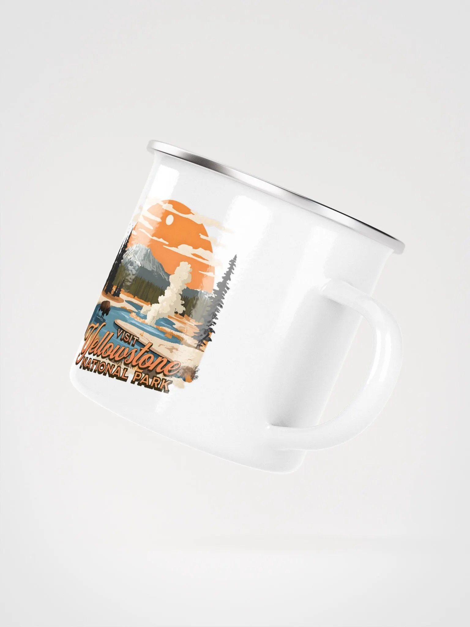 Yellowstone Adventure Enamel Mug product image (4)