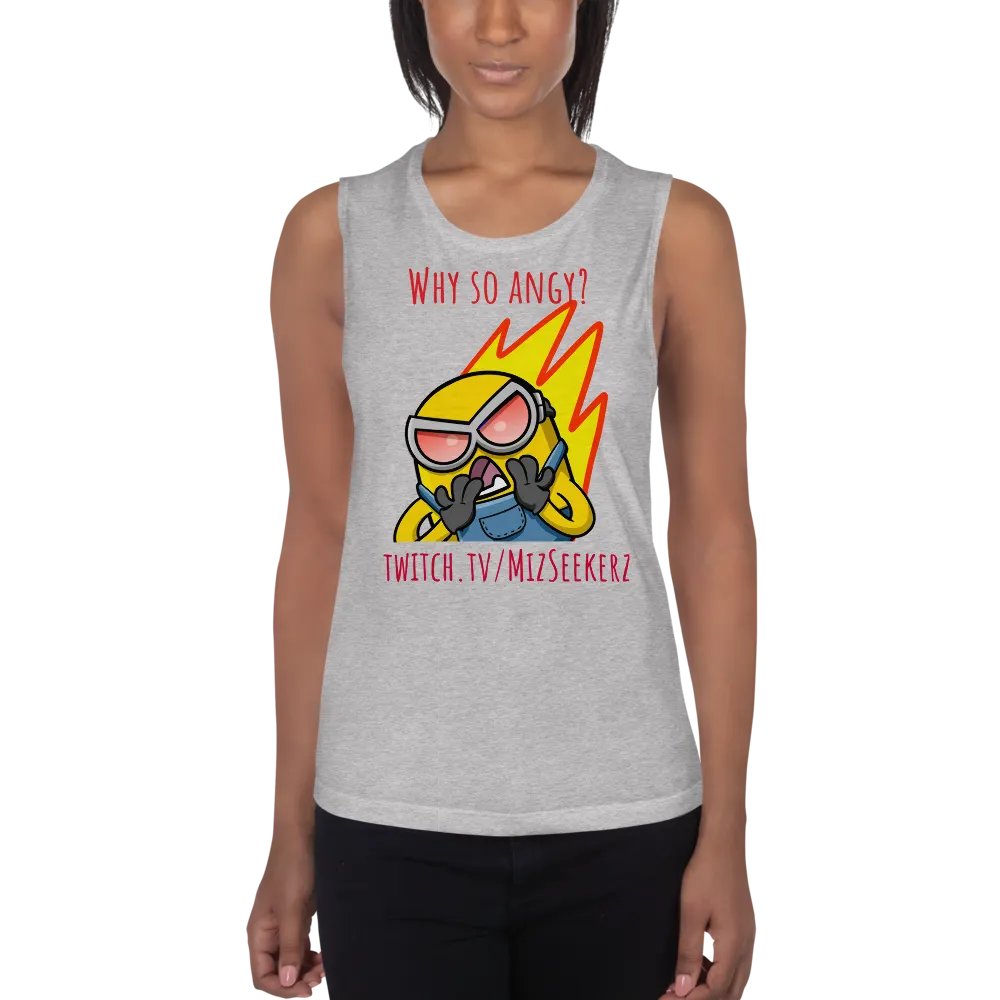 Women's Why so Angy Muscle Tank product image (1)