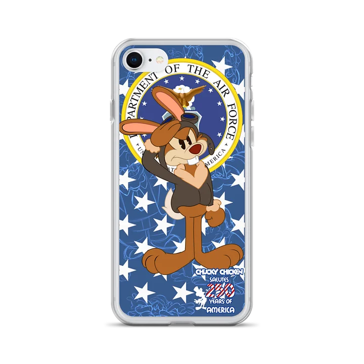 Johnny Jackrabbit Salutes Air Force iPhone Clear Case product image (28)