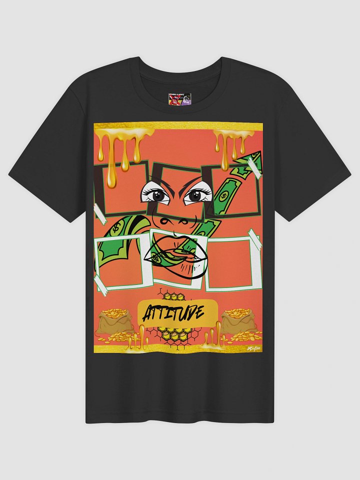 2 MUCH ATTITUDE OG X@C GRAPHIC TEE 3-D HONEYCOMB ON BACK! product image (1)