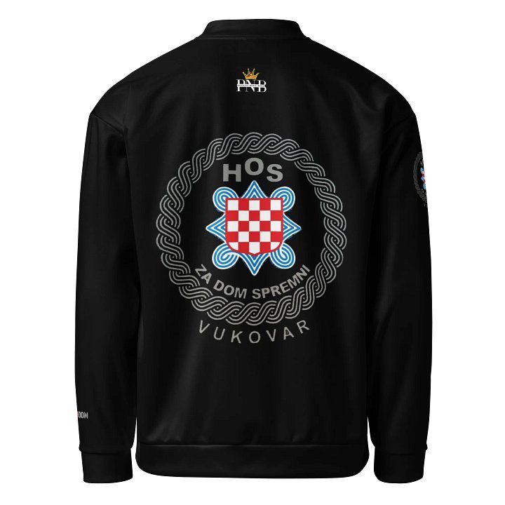 HOS Vukovar Za Dom Spremni Shield All-Over Print Bomber Jacket product image (2)