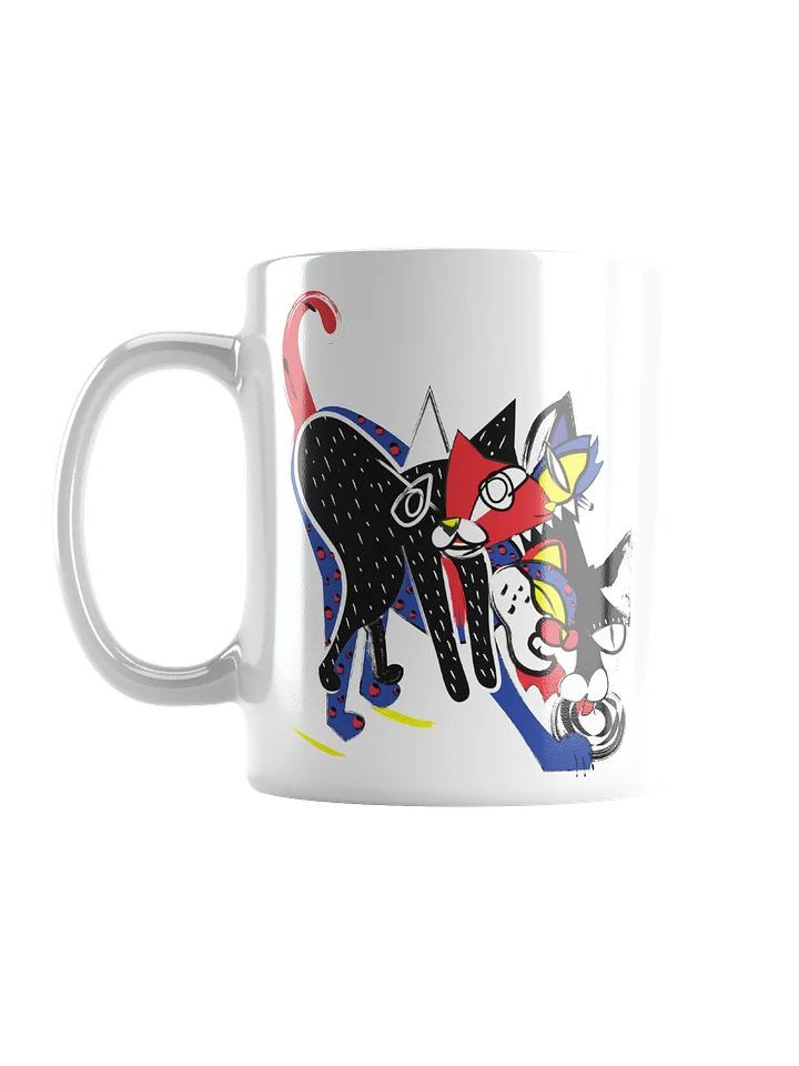 Mug: Kaleido Cat - Primary colors product image (1)