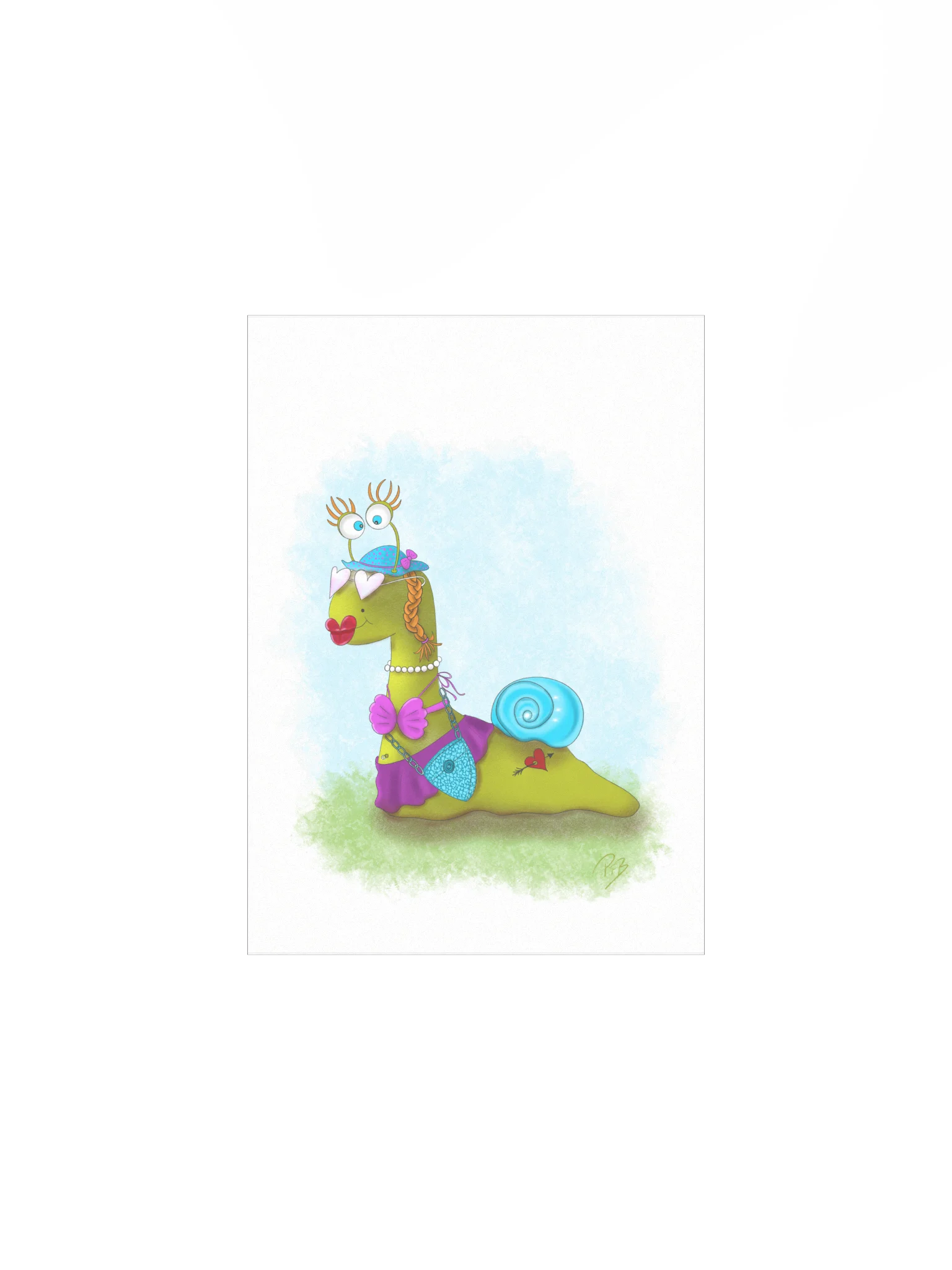 Glam Snail Diva Poster - Snailberta product image (1)