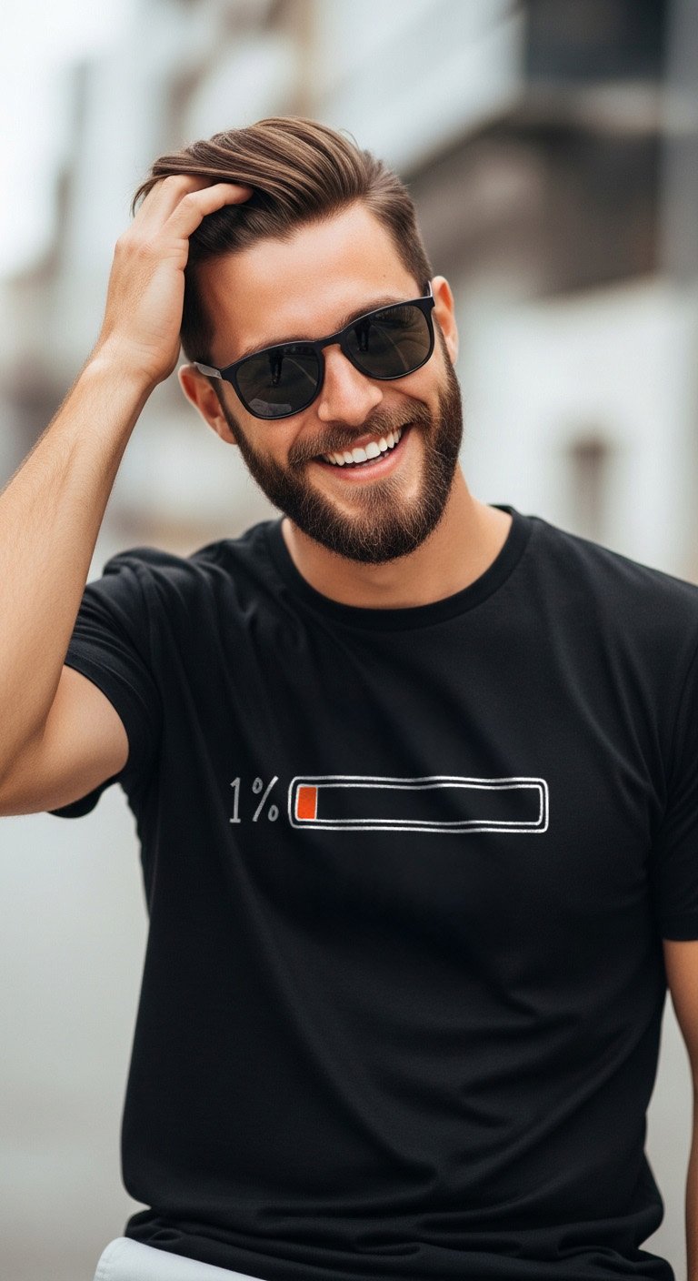 Low Battery 1% life Charging Energy Battery low tshirt battery gameover product image (41)