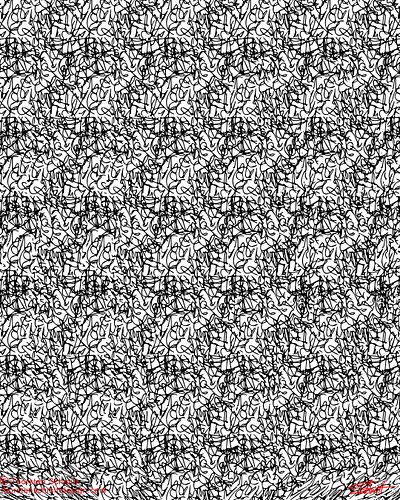 It's one of my stereogram designs. Can you see what's hidden?