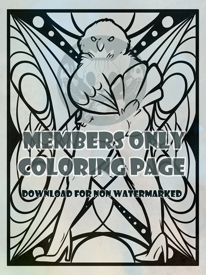 Leggy Bird - Coloring page product image (1)