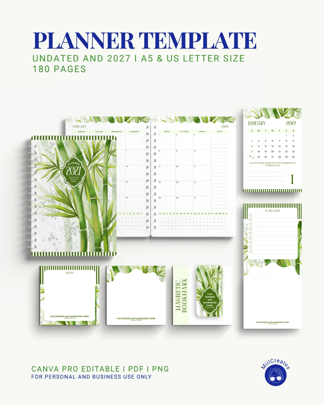 2027 & Undated Planner Template (Bundle) product image (8)