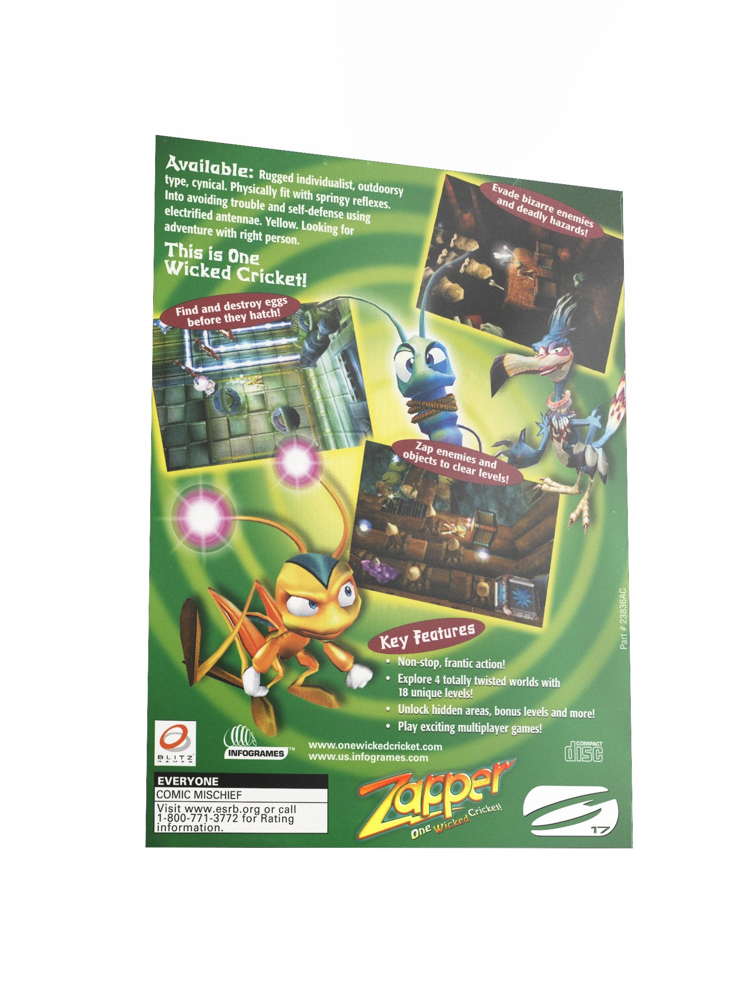 Zapper! One Wicked Cricket - Promotional Poster/Flyer product image (3)