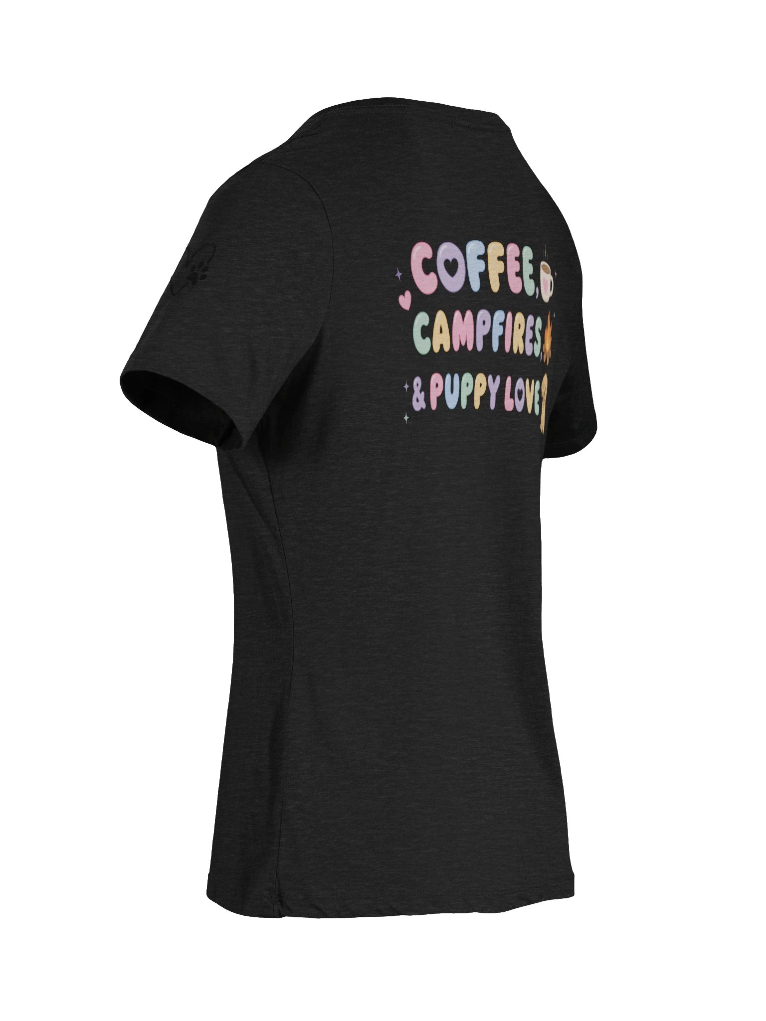 Coffee, Campfires & Dog Mom Things V-Neck Tee 🐾☕🏕️ product image (7)