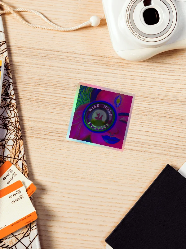 Wise Wolf Wellness Podcast Holographic Sticker Sheet product image (5)