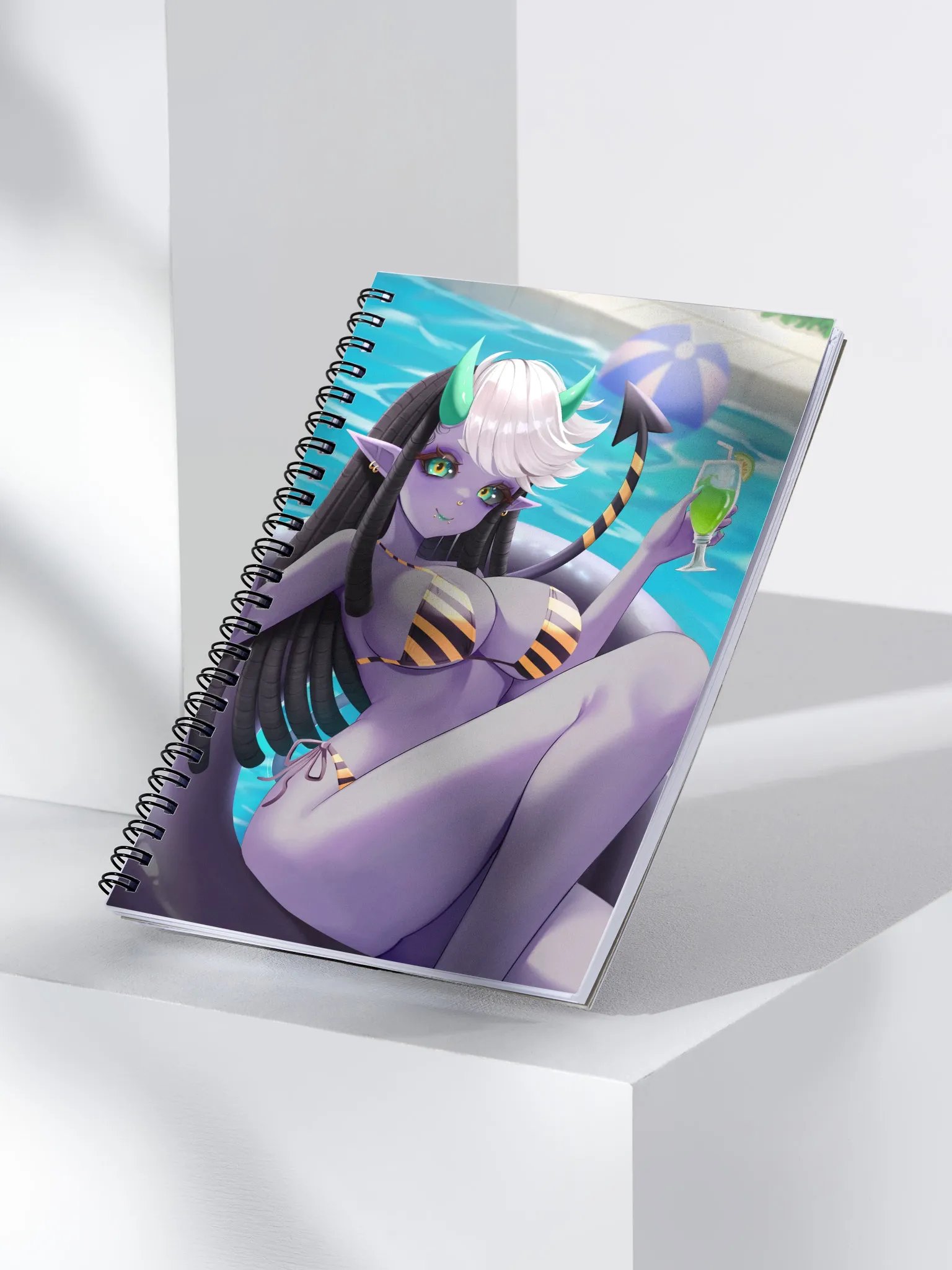 "Poolside Fun" Kimical Spiral Notebook product image (3)