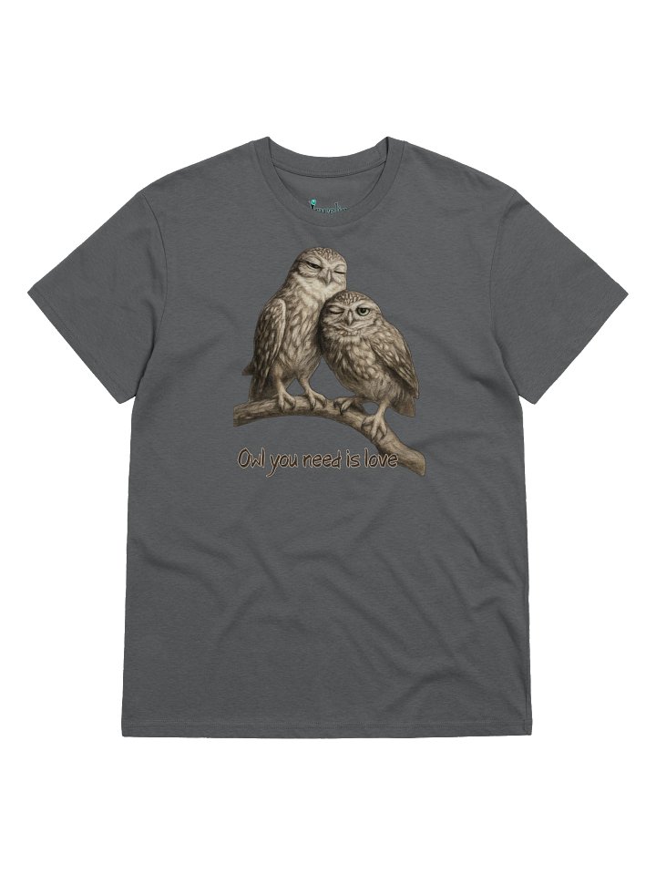 Owl Love T-Shirt, organic cotton product image (1)