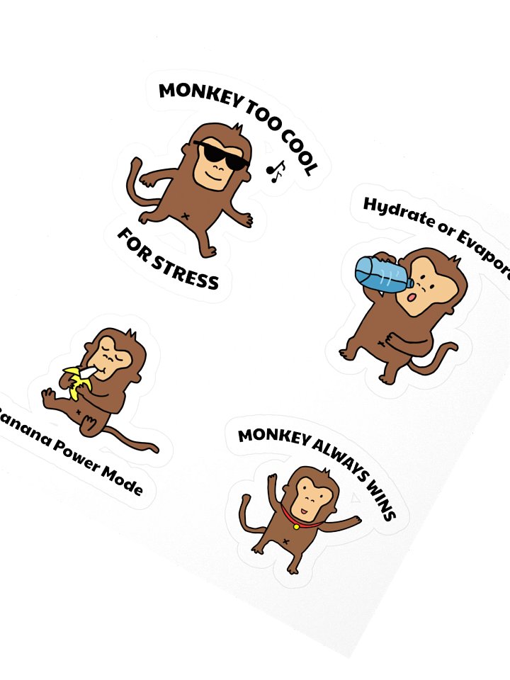 Monkey Moments Sticker Pack product image (2)