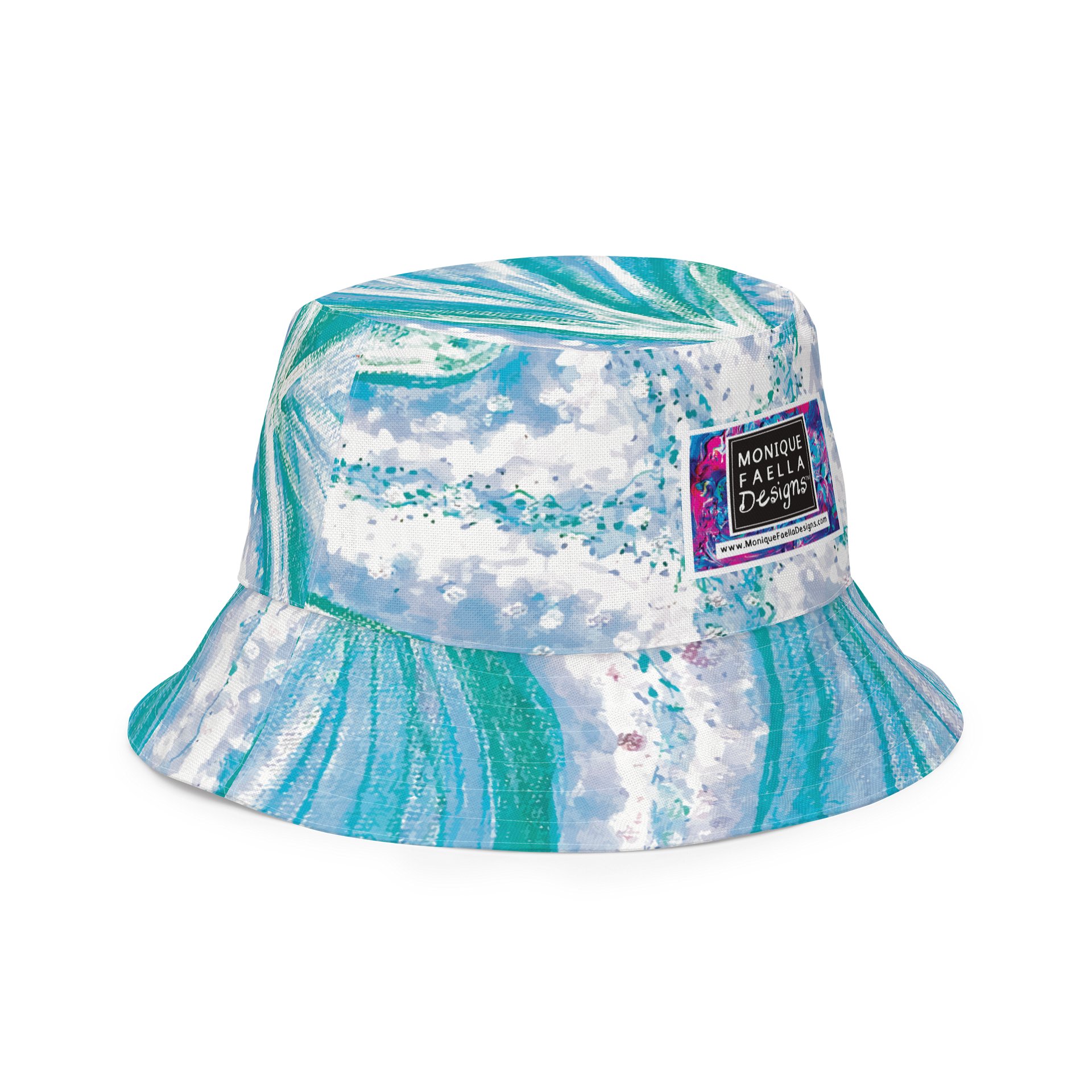 Cyan Starfish Painting | Reversible Bucket Hat product image (3)