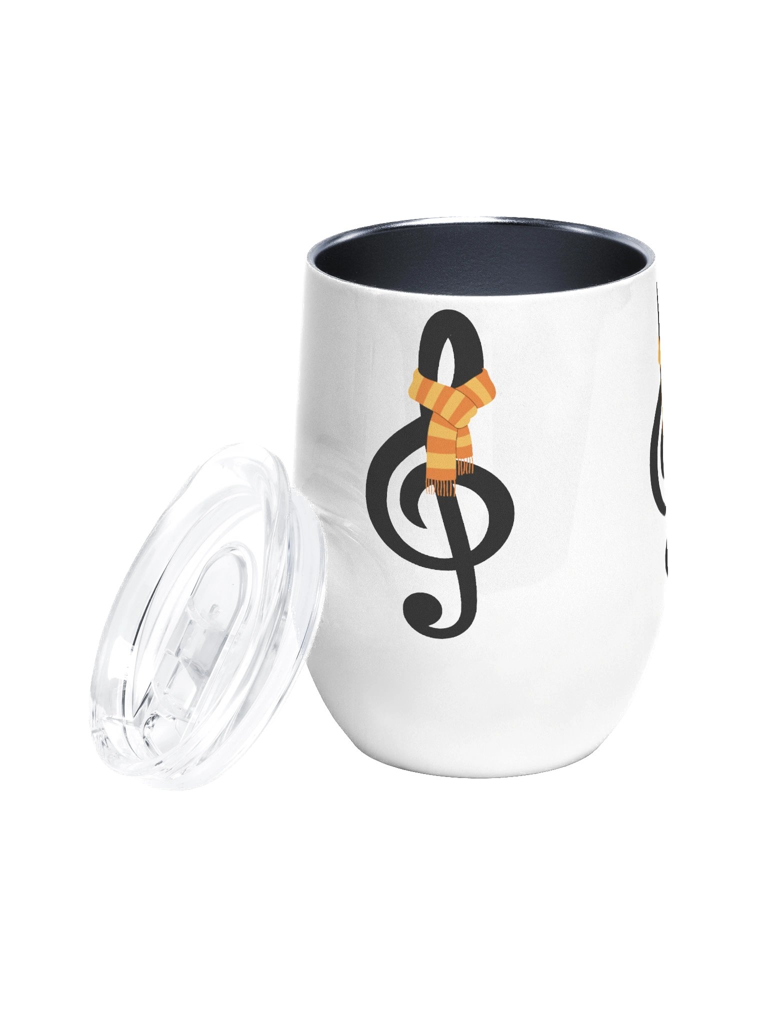 Harmonious Treble Clef Wine Tumbler product image (2)