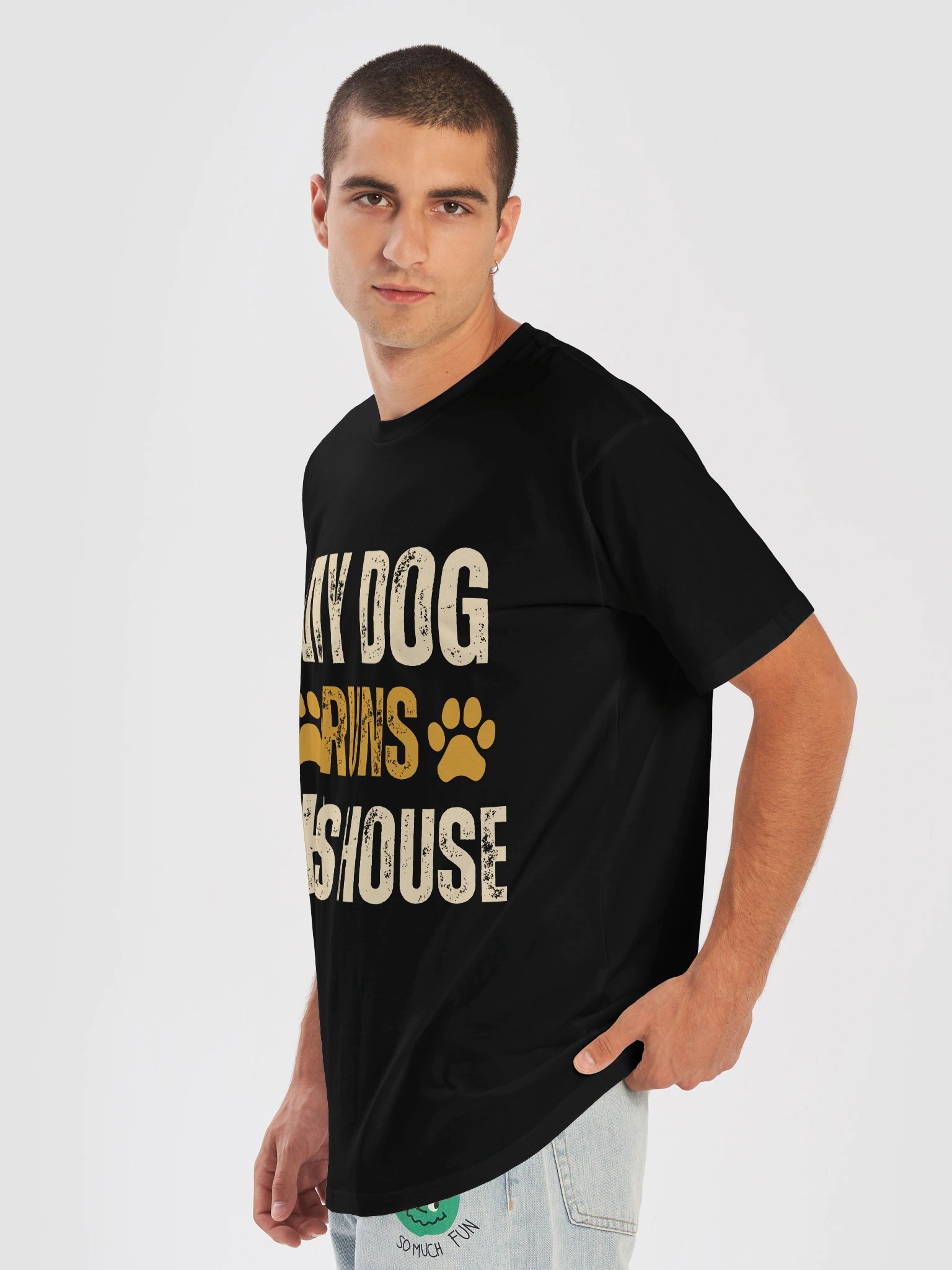 My Dog Runs This House – Funny Dog Owner T-Shirt product image (26)