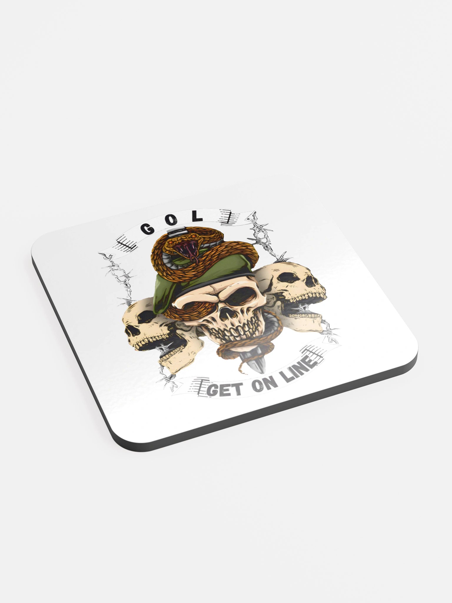 Get On Line Gloss Coaster product image (2)