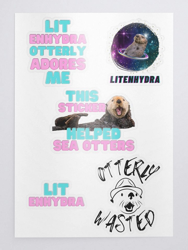LIMITED EDITION OTTER STICKER SET product image (1)