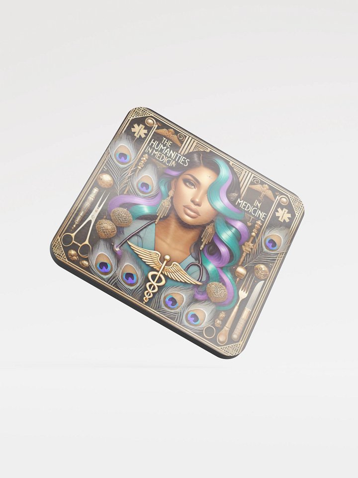 Humanities In Medicine Healthcare Heroine High Style Swoop Custom Coaster product image (1)