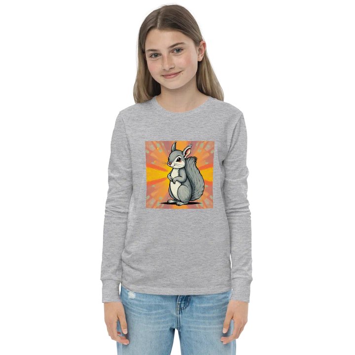 Radiant Squirrel Youth Long Sleeve Tee product image (1)