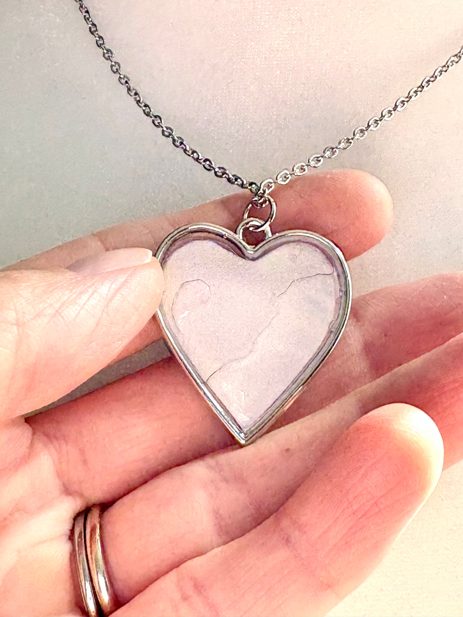 MFD-00250 | Whale Watching Heart-Shaped Pendant Necklace | Handmade Jewelry by Monique Faella Designs™ product image (4)