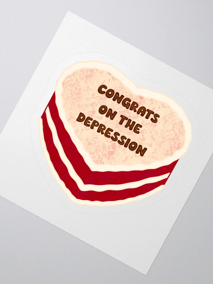 Depression Cake Sticker product image (2)